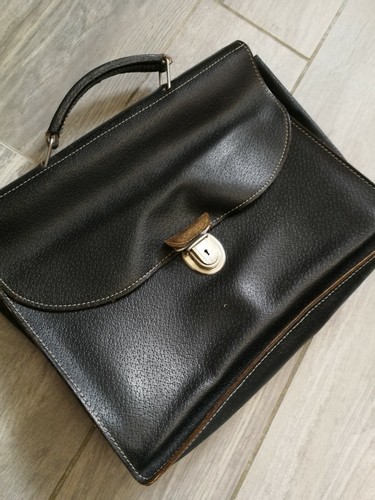 Cartable noir cuir - cartable,