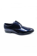 chaussure homme  vernis Bleu REF: 671 ville confortable  T: 42