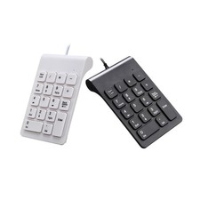 Mini clavier numérique filaire USB 18 touches pour ordinateur de bureau