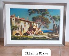 GRAND tableau Yvon DIEULAFE .Peinture au couteau, sur bois. (1903-1990)