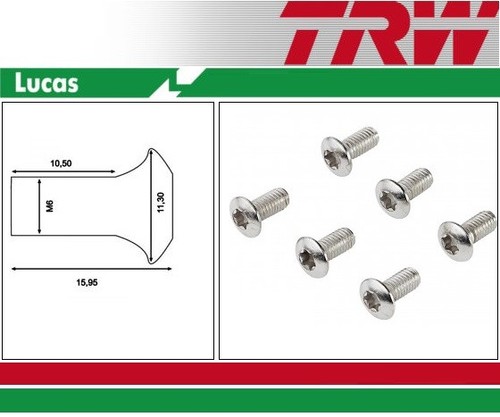 Jeu vis m6x1x13 acier - jeu, pr