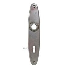 Poignée De Porte Ancienne en Acier Ovale Années 1920