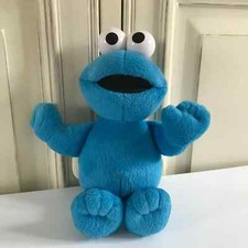 24⚜️ Peluche Doudou Elmo Bleu Hauteur 25 Cm Debout