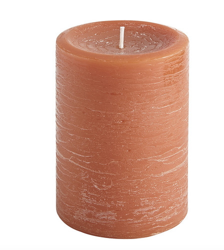 Pumpkin spice pillar candle - pumpkin,