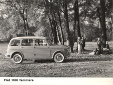 Photo / photograph presse originale Fiat 1100 103 Familiare c. 1958