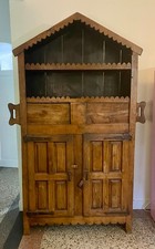 Très belle armoire rustique Wabi-Sabi en hêtre massif.
