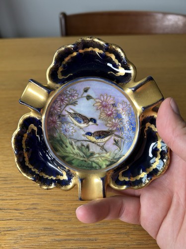 Cendrier porcelaine limoges - cendrier,