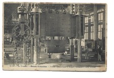 71  LE CREUSOT  USINE SCHNEIDER  PRESSE HYDRAULIQUE A FORGER