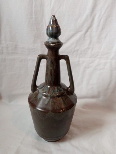 Vase bouteille grès - ou,