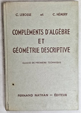 Complément d'Algèbre et géométrie descriptive mk 5043