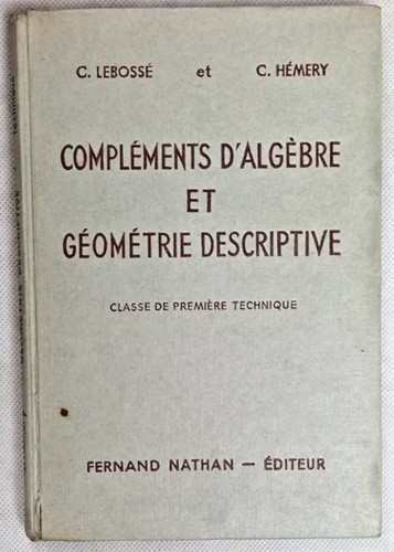 Complément algèbre et - complément,