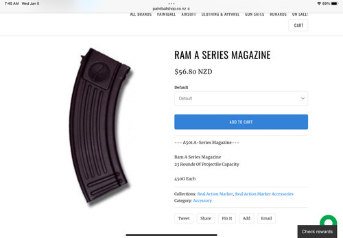 Ram 501 series magazine - a-501, a-series