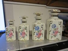 Très bel ensemble Flacon à parfum ancien en porcelaine de Paris TBE