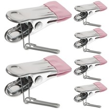  6 Pcs Pince À Linge Inox