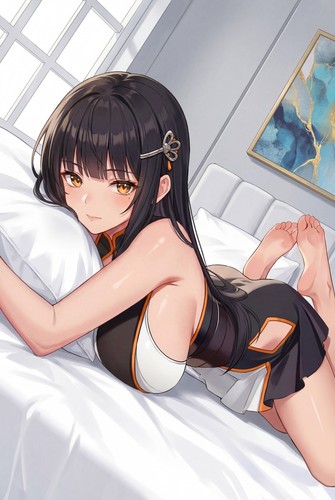 Anime nurse girl - girl, bedroom