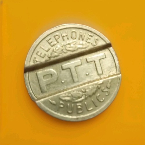 Jeton téléphonique ptt 1937 - jeton,