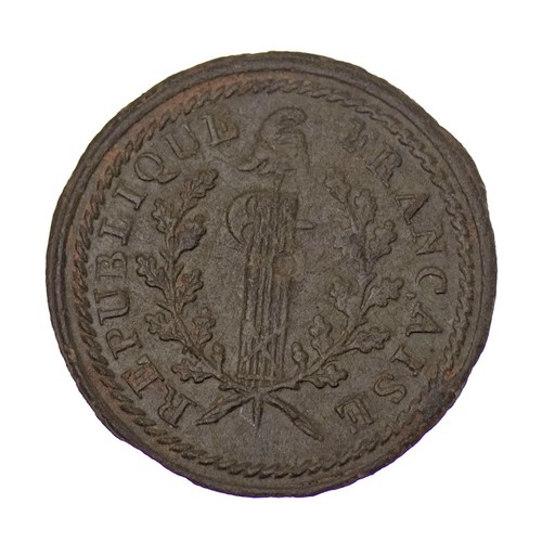 Bouton plat republique - plat,