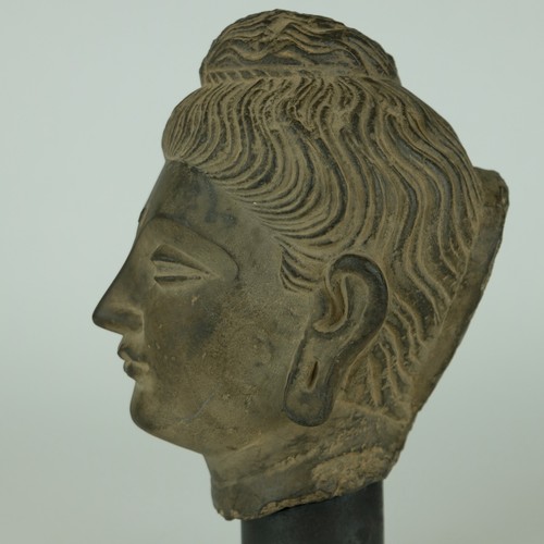 Tête bouddha pierre de - bouddha,