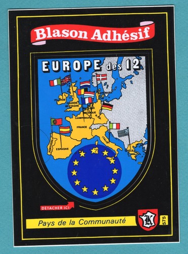 Blason adhésif europe des - adhésif,