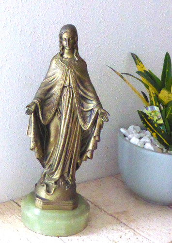 Ancienne statue vierge - statue,