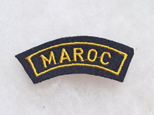 Un insigne tissu militaire