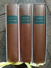 CONRAD-OEUVRES-3 VOLUMES-NRF-LA PLEIADE