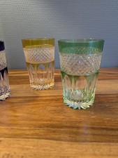 Lot 3 verres cristal taillé