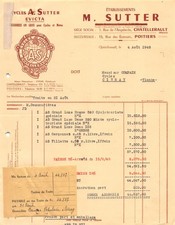 1949  CYCLES A SUTTER A CHATELLERAULT - M COMPAIN A CIVRAY VIENNE