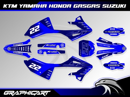 Yamaha 125 250 graphics - yz,