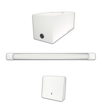 Kit éclairage sans fil sur batterie pour Garage Box Cave sans électricité