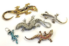 Vintage lot reptile salamander - lot,