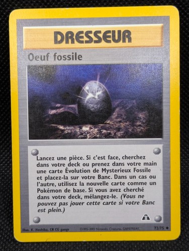 Carte pokemon oeuf fossile - oeuf,