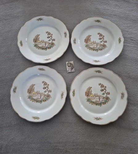 Lot assiettes plate - 4, en