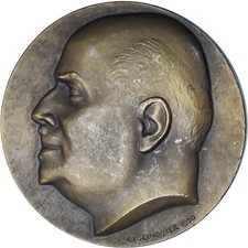 France, Médaille, Médecine, Professeur Mouriquand, Lyon, 1950, Linossier