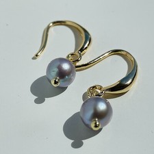 boucles d'oreilles pl or perle