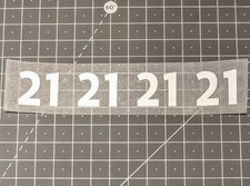 4x Patch Flocage Numéro au Choix Maillot entrainement Football porté PSG OM OL