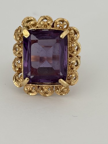 7703 bague vintage jaune - 7703-, or