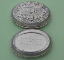 ancienne boite à SAVON CADUM - alu - pub