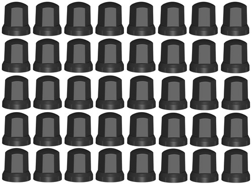 40x noir enjoliveurs noix - noir,