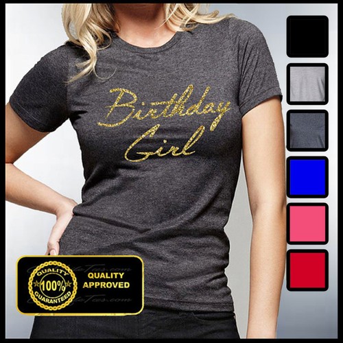 Birthday girl shirt gold - birthday,
