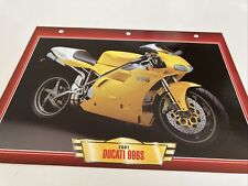 Ducati 996S 2001 996 S fiche carte moto passion collection Atlas
