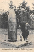 Cpa guerre obus de 420mm - guerre,
