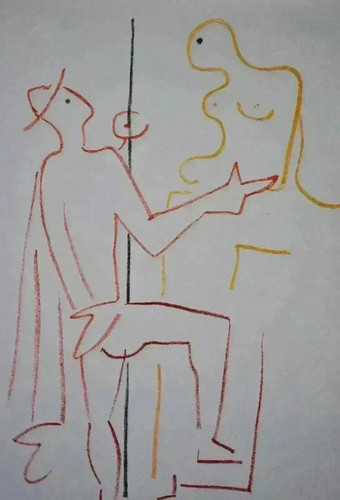 Jean cocteau lithographie - cocteau,