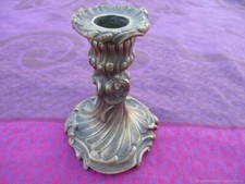 Bougeoir ancien Rocaille bronze XIX siècle