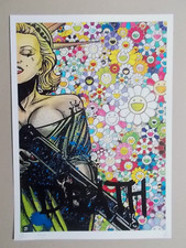 Serigraphie Originale Death NYC : " Machine Gun Marilyn " Tirage 100 Ex , Signée