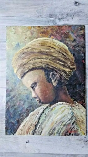 Rare oil painting signed - oil,
