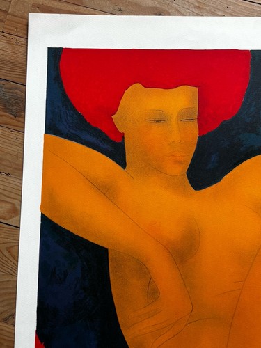 Ancienne lithographie alain - lithographie,