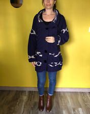 gros gilet laine violet MARITHE FRANCOIS GIRBAUD cravatatakiller taille 38 (M)