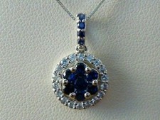 Pendentif halo rond CZ en