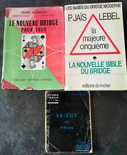 3 LIVRES : NOUVELLE BIBLE DU BRIDGE / NOUVEAU BRIDGE POUR TOUS / BRIDGE DE POCHE